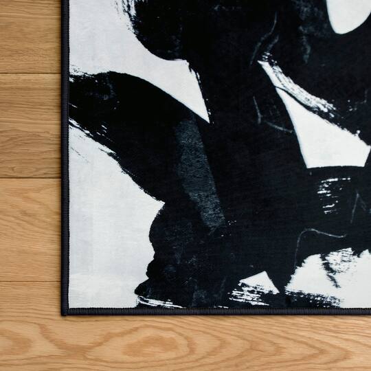Empire Art Direct 5ft. x 7.5ft. Graffiti Tangle I B Tapis D'Art Washable Abstract Area Rug